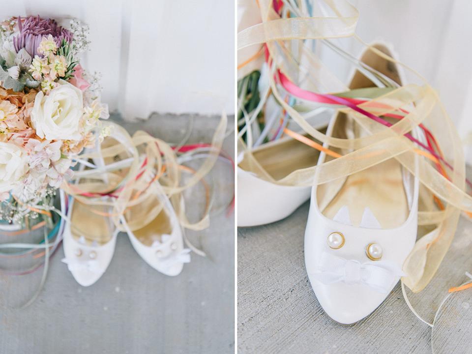 bridal kitten shoes