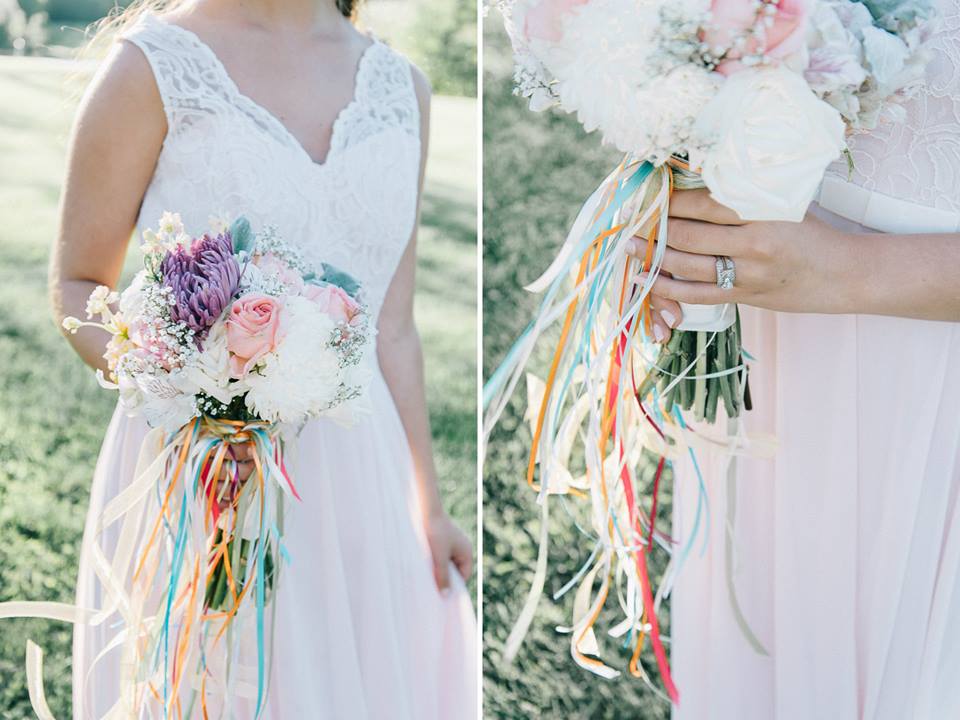 Candy colored bouquets